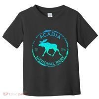 Acadia National Park Np Maine Moose Lovers Toddler T-Shirt thumb 0