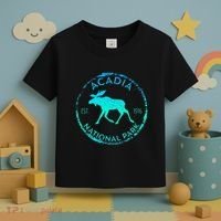 Acadia National Park Np Maine Moose Lovers Toddler T-Shirt thumb 3