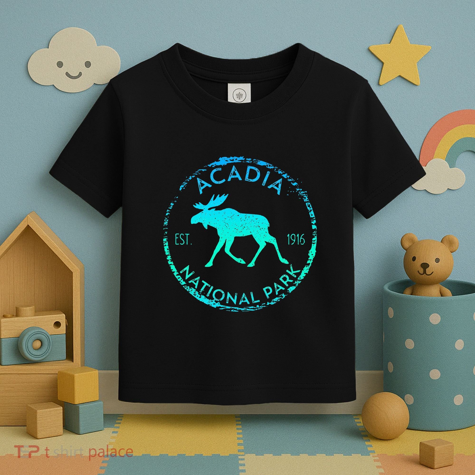 Acadia National Park Np Maine Moose Lovers Toddler T-Shirt