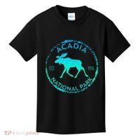 Acadia National Park Np Maine Moose Lovers Kids T-Shirt thumb 0