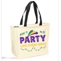 Ain't No Party Like Mardi Gras Beads Celebration Tote Bag thumb 2
