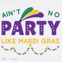 Ain't No Party Like Mardi Gras Beads Celebration Women's Hoodie thumb 2