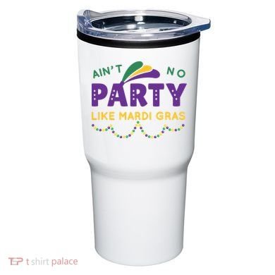 Ain't No Party Like Mardi Gras Beads Celebration Tumbler