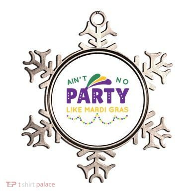 Ain't No Party Like Mardi Gras Beads Celebration Ornament