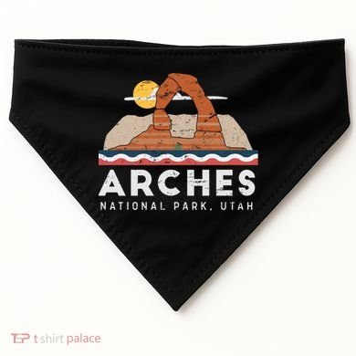 Arches National Park Cool Gift USA-Made Doggie Bandana