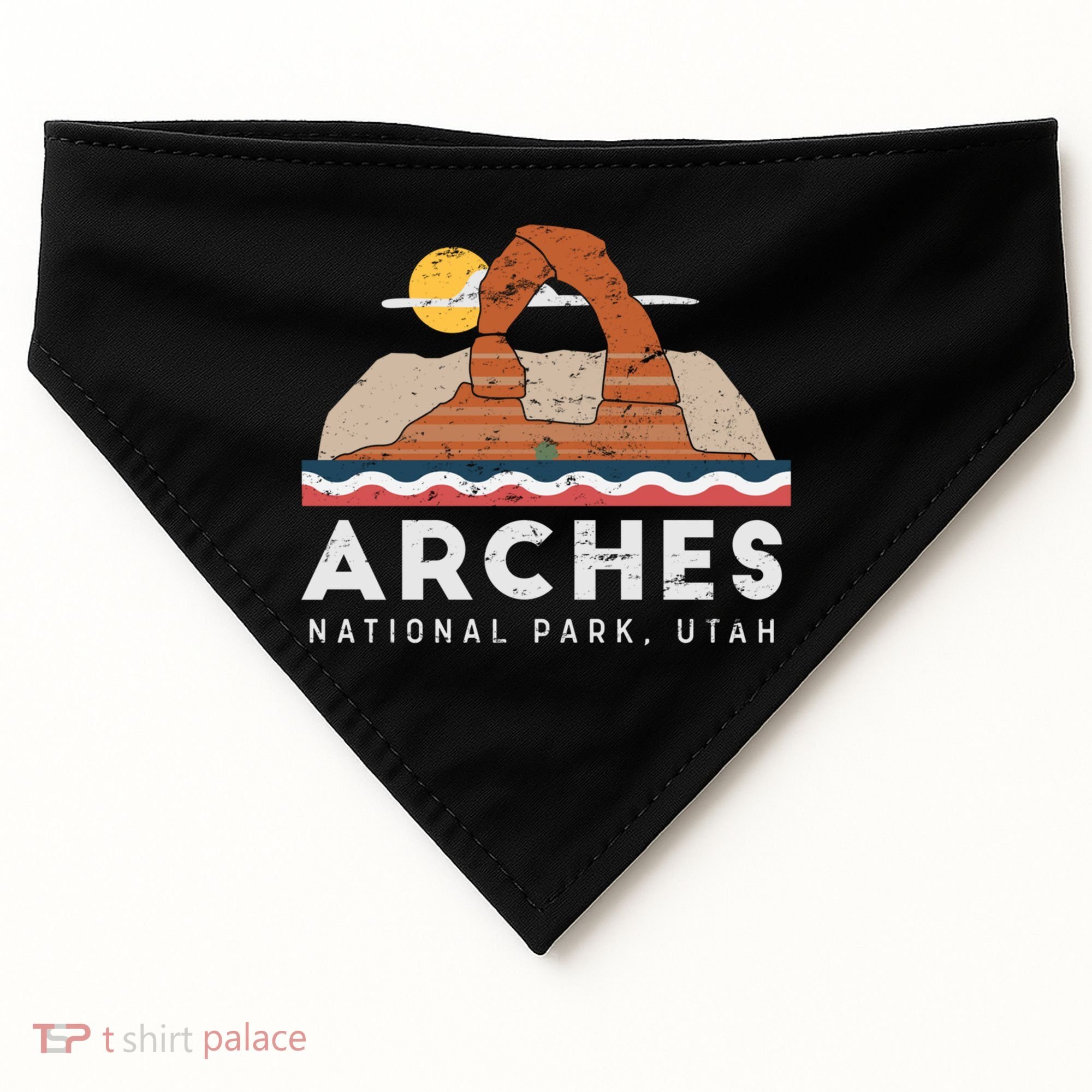 Arches National Park Cool Gift USA-Made Doggie Bandana