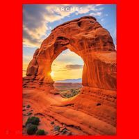 Arches National Park Photographic Santa Hat thumb 1