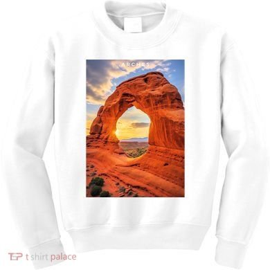Arches National Park Photographic Kids Sweatshirt