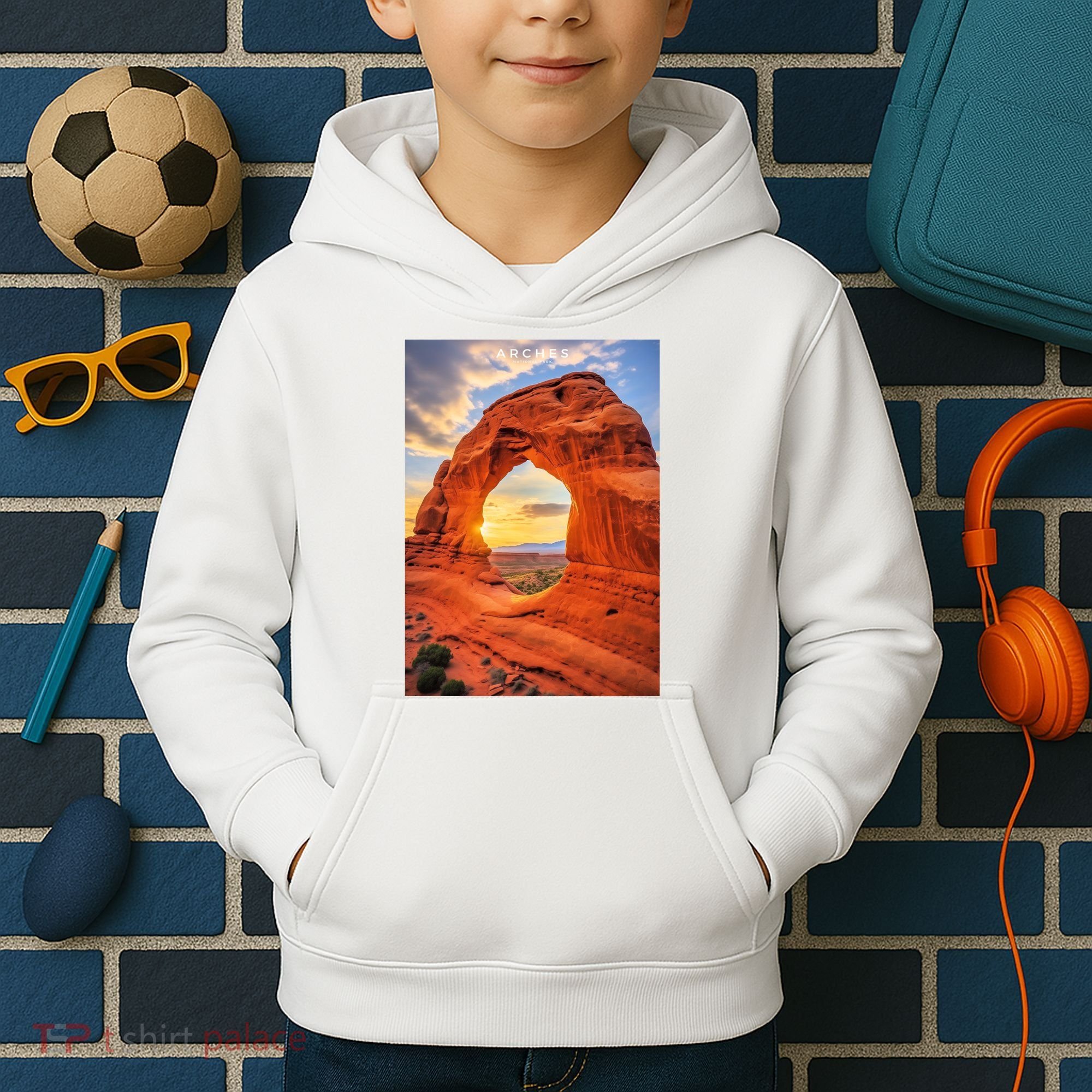 Arches National Park Photographic Kids Hoodie