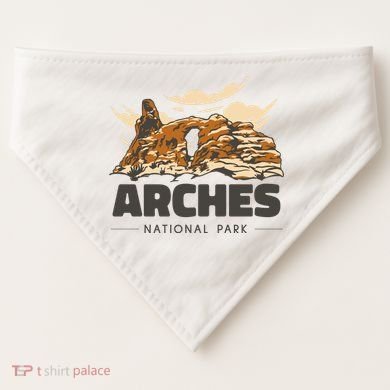 Arches National Park Utah USA-Made Doggie Bandana