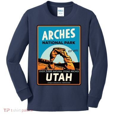 Arches National Park Kids Long Sleeve Shirt