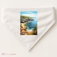 Acadia National Park Photographic USA-Made Doggie Bandana thumb 0
