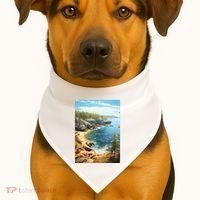 Acadia National Park Photographic USA-Made Doggie Bandana thumb 1