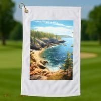 Acadia National Park Photographic Golf Towel thumb 1