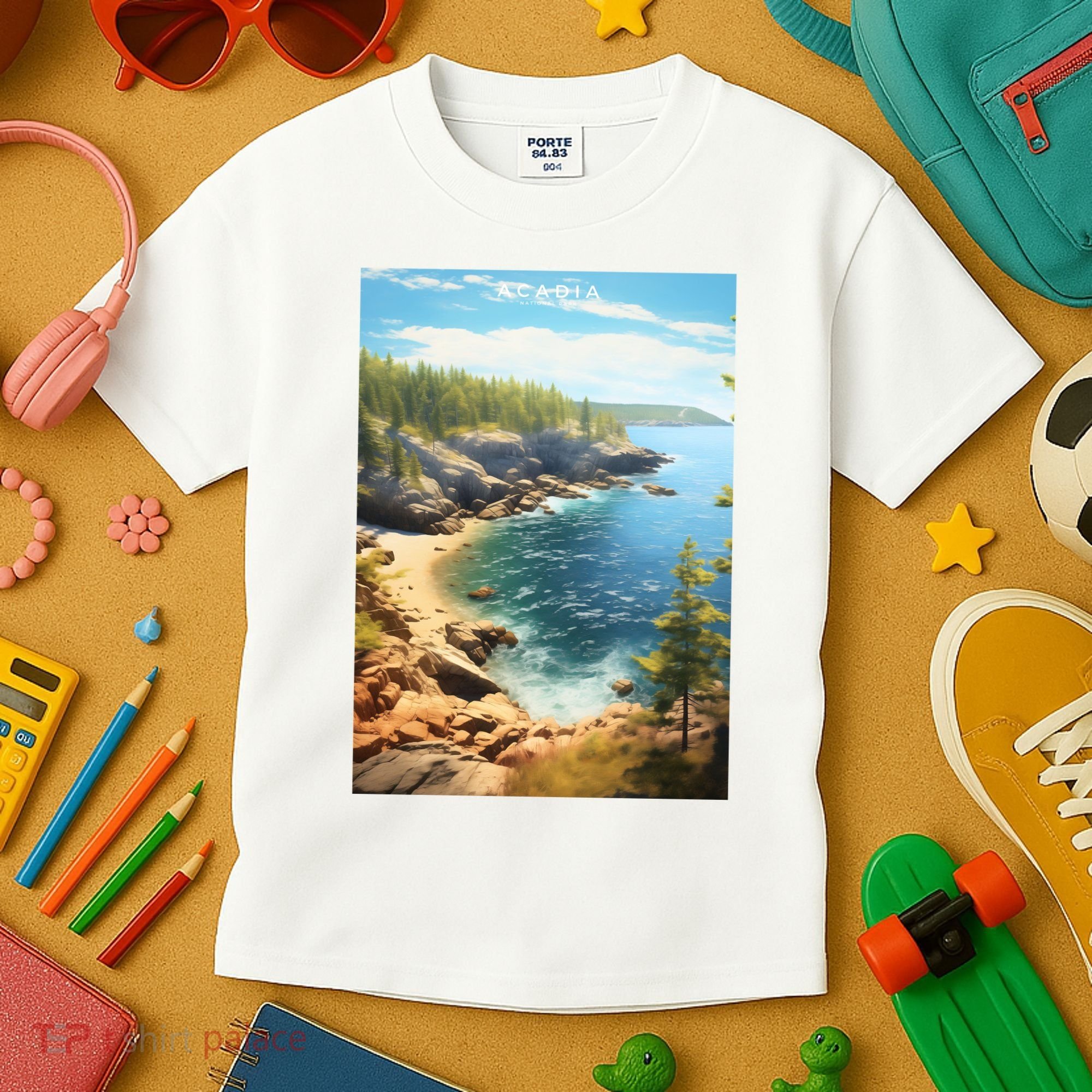 Acadia National Park Photographic Kids T-Shirt