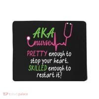 Aka Nurse Pretty To Stop Your Heart Nurse Week Gift Mousepad thumb 0