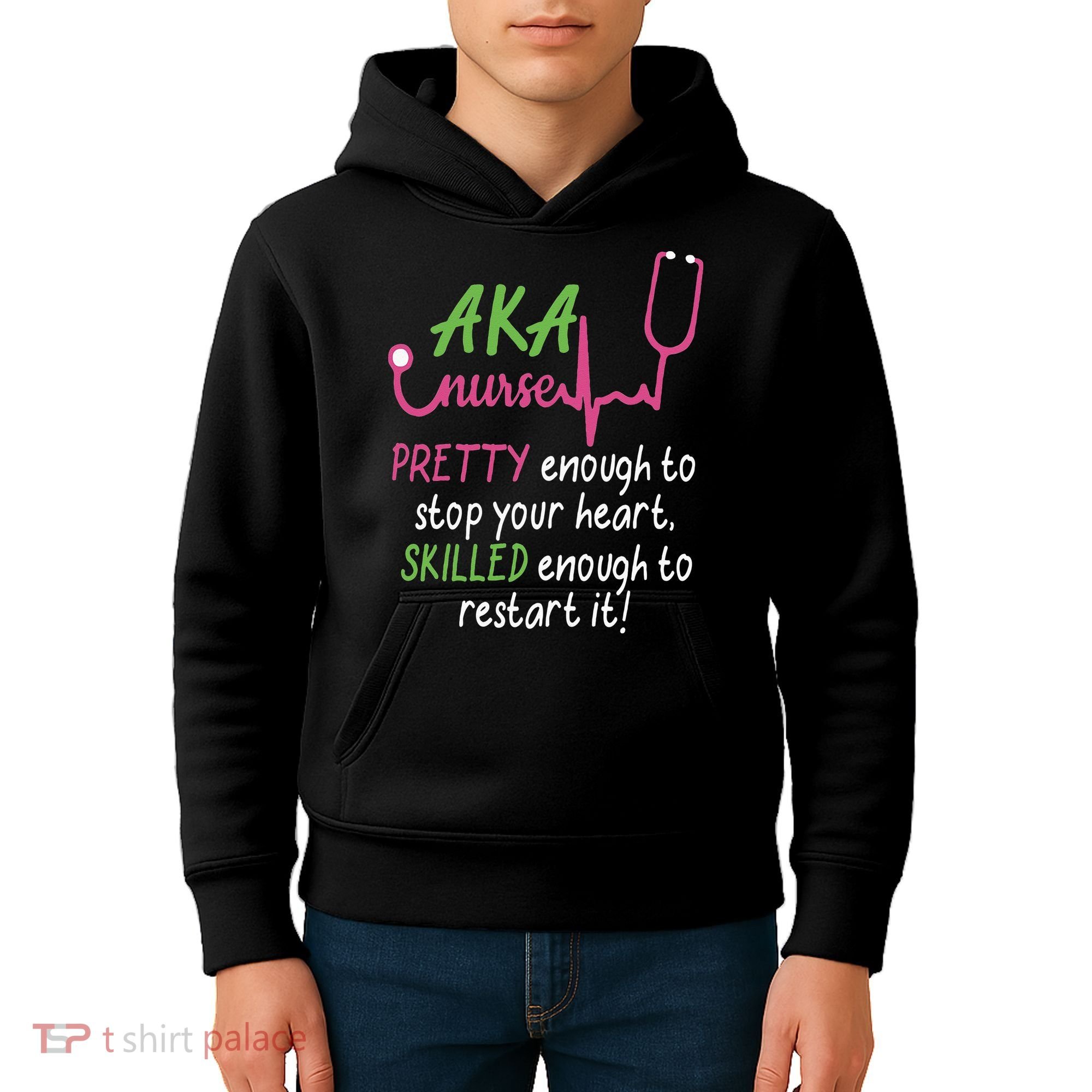 Aka Nurse Pretty To Stop Your Heart Nurse Week Gift Kids Hoodie