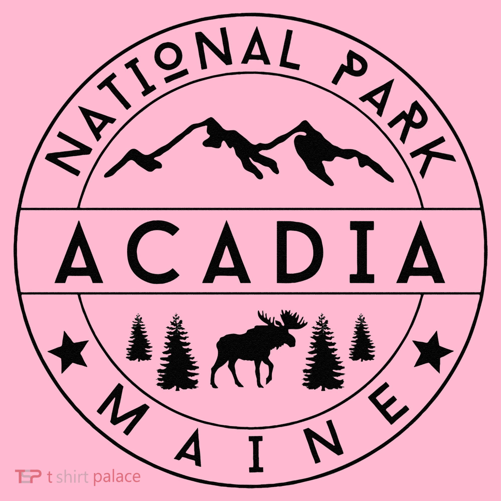 Acadia National Park Maine Moose Nature Hiking Outdoors Coaster