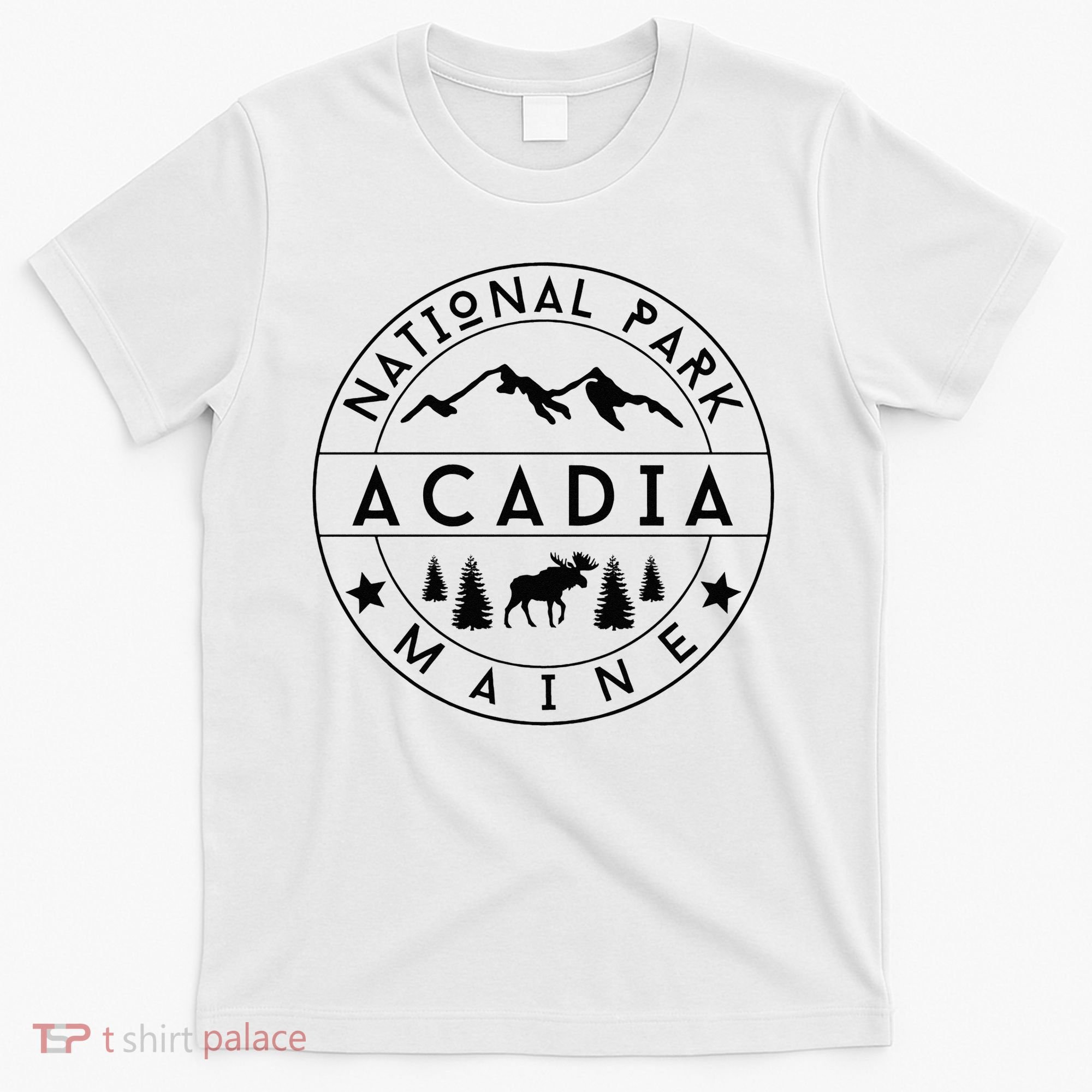 Acadia National Park Maine Moose Nature Hiking Outdoors T-Shirt