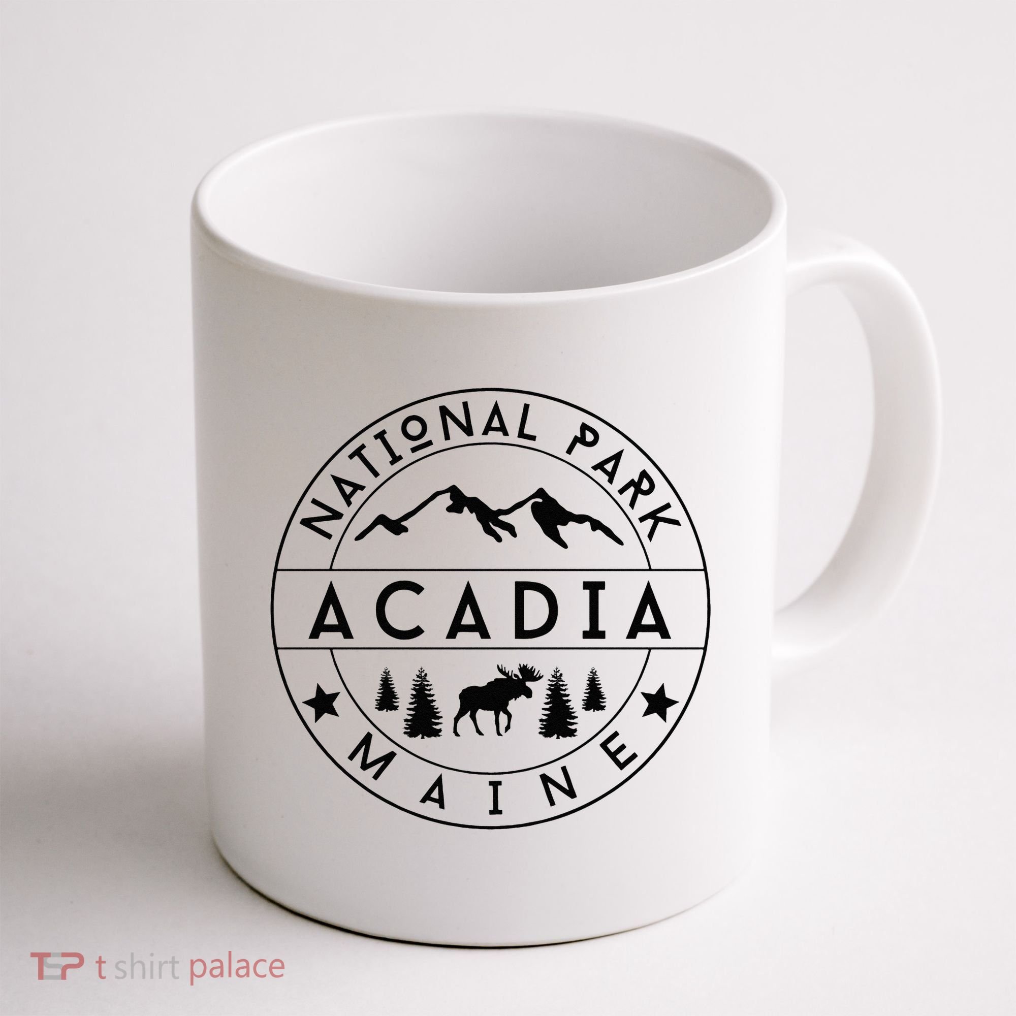 Acadia National Park Maine Moose Nature Hiking Outdoors Coffee Mug
