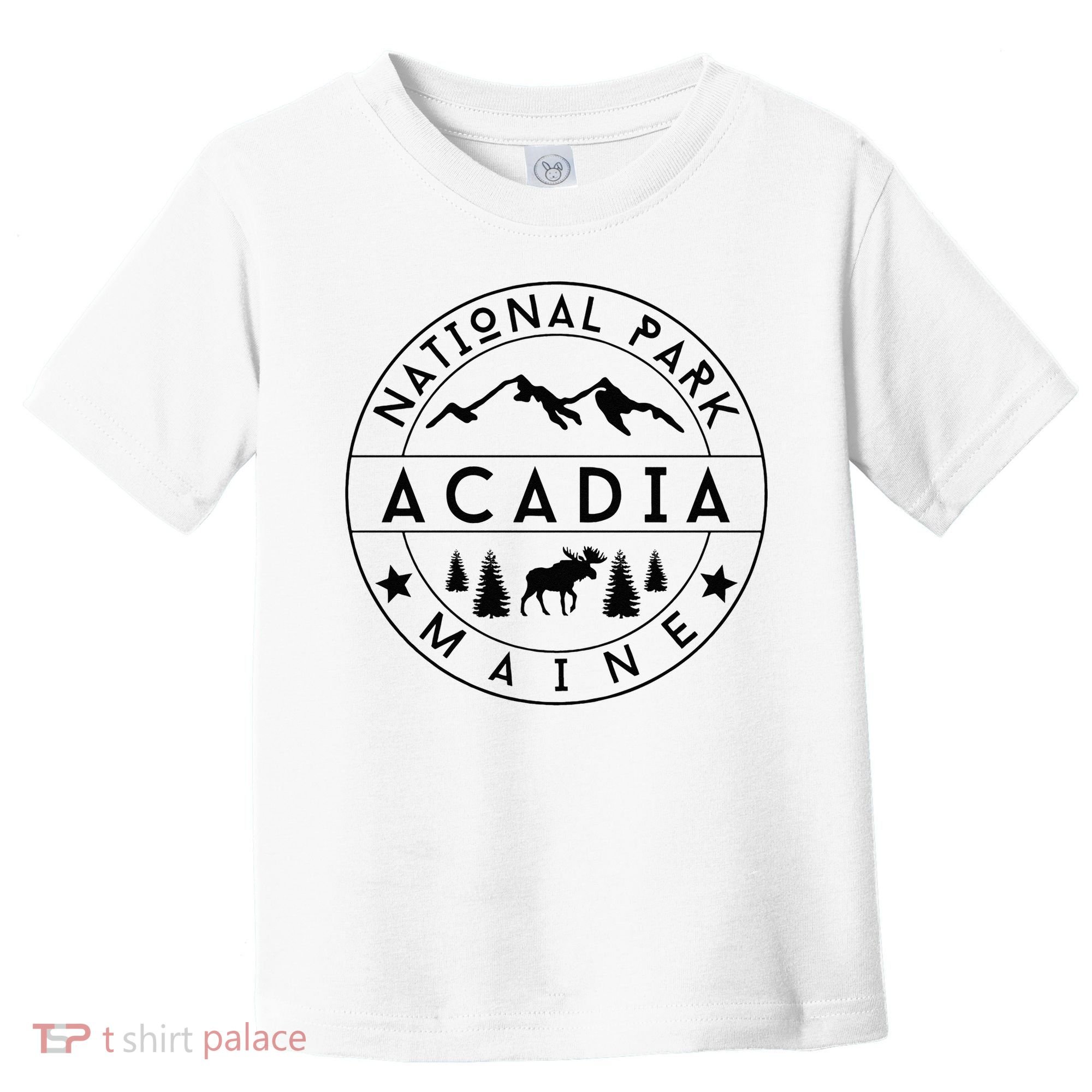 Acadia National Park Maine Moose Nature Hiking Outdoors Toddler T-Shirt