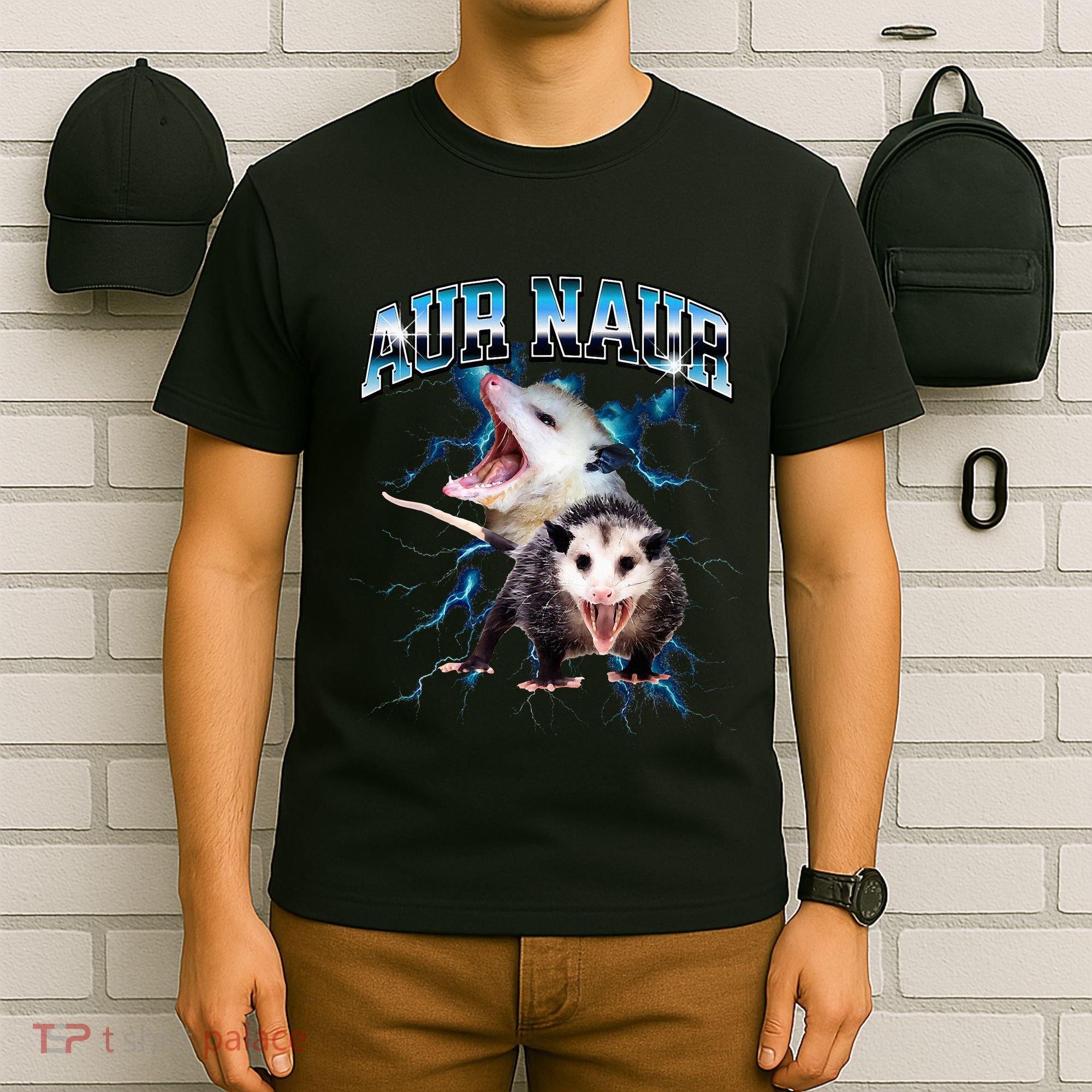 Aur Naur Possum Cute Funny Sarcastic Meme T-Shirt