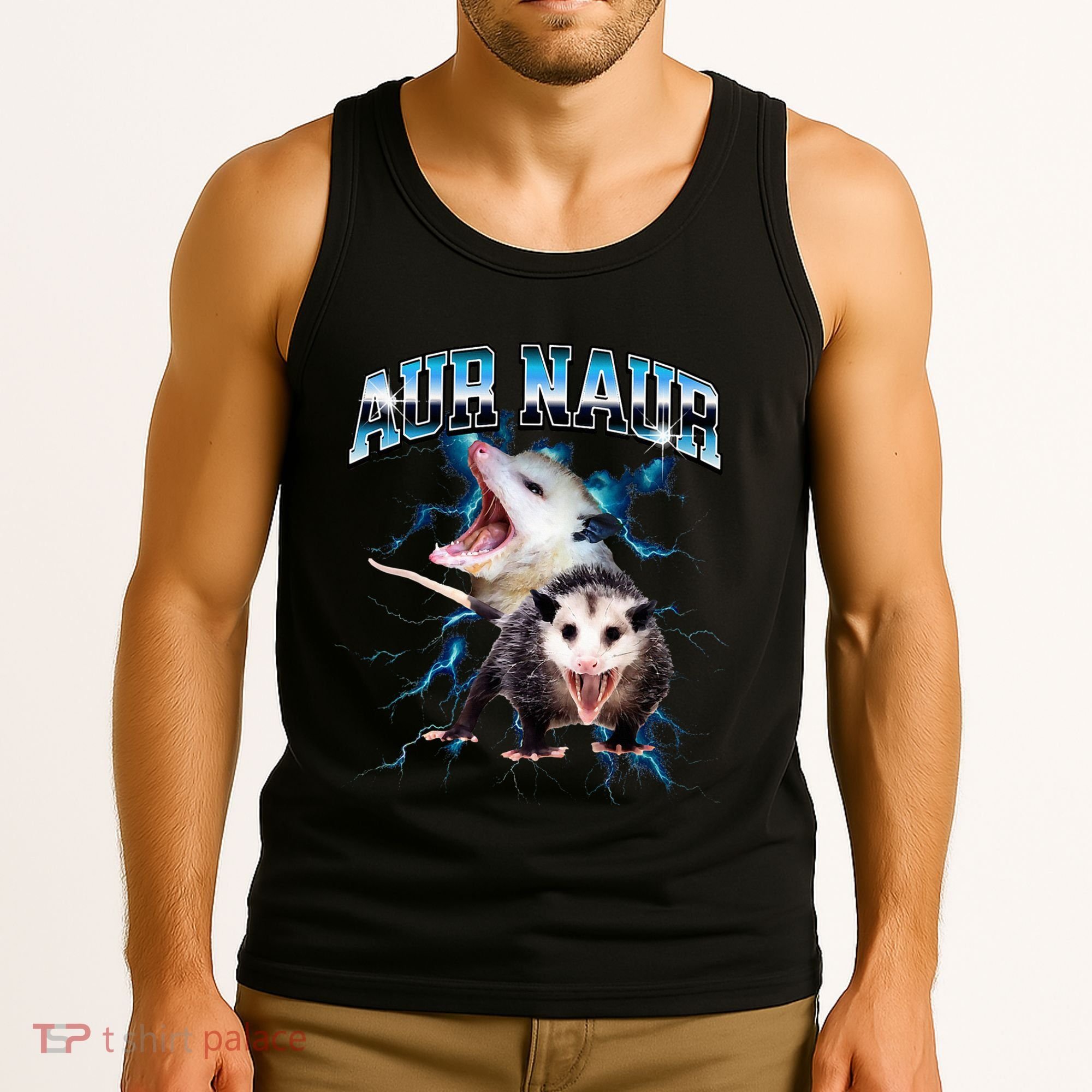 Aur Naur Possum Cute Funny Sarcastic Meme Tank Top