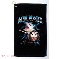 Aur Naur Possum Cute Funny Sarcastic Meme Golf Towel thumb 0