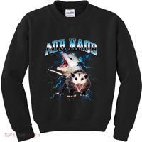 Aur Naur Possum Cute Funny Sarcastic Meme Kids Sweatshirt thumb 0