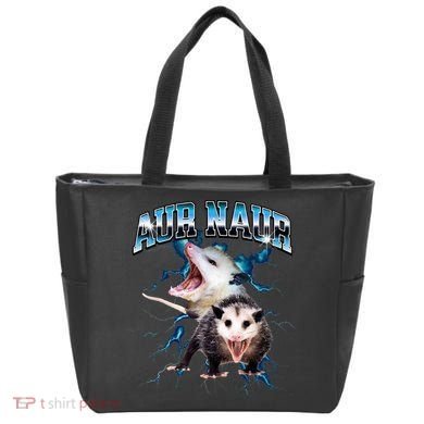 Aur Naur Possum Cute Funny Sarcastic Meme Tote Bag