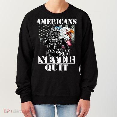 Americans Never Quit Veteran Women's Sweatshirt