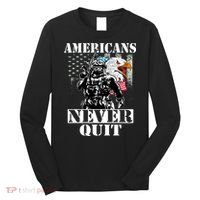 Americans Never Quit Veteran Long Sleeve Shirt thumb 0