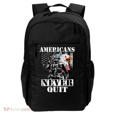 Americans Never Quit Veteran Backpack