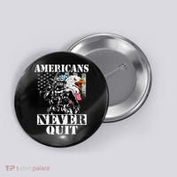 Americans Never Quit Veteran Button thumb 0