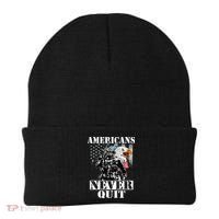 Americans Never Quit Veteran Beanie thumb 0