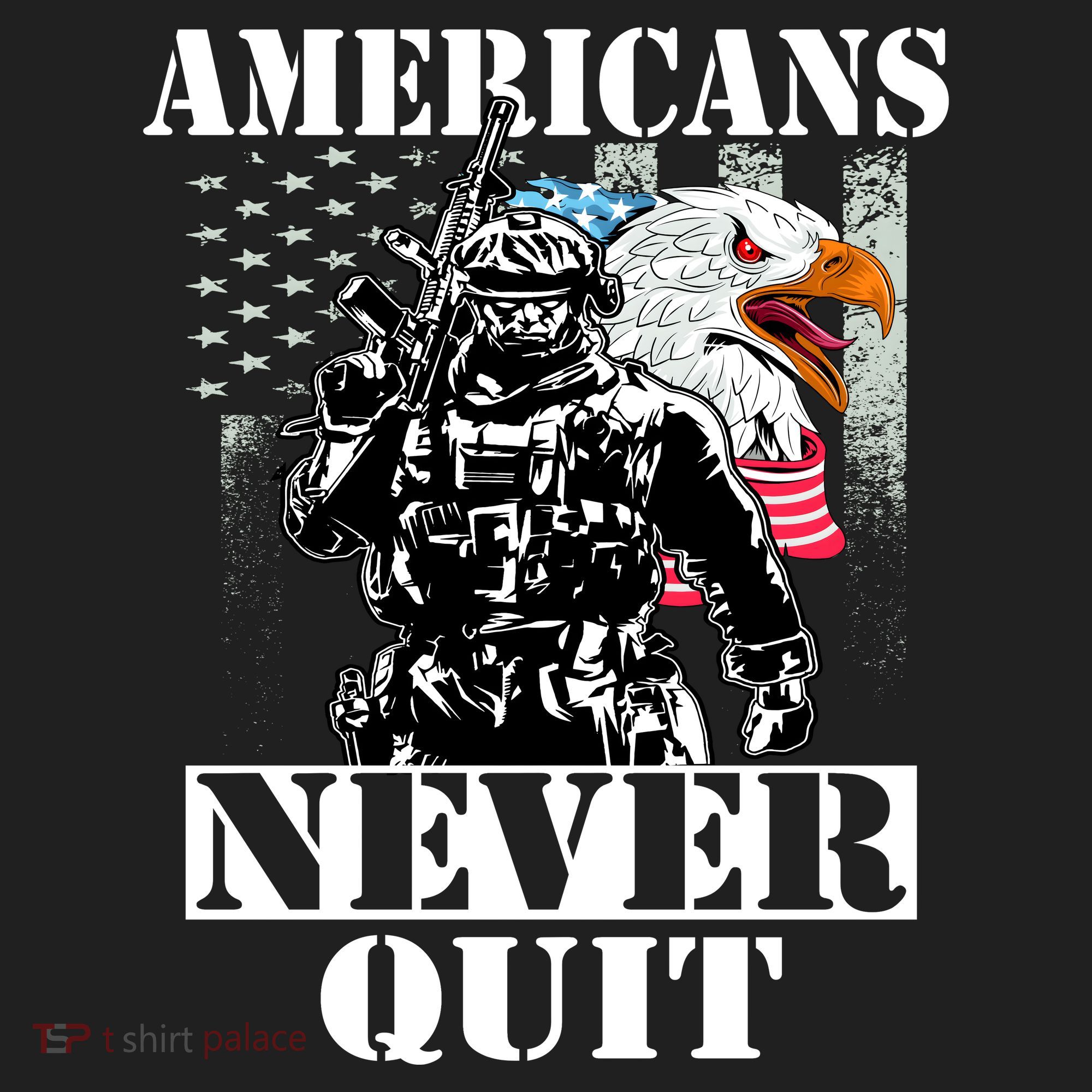 Americans Never Quit Veteran Beanie