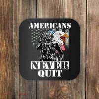 Americans Never Quit Veteran Coaster thumb 0
