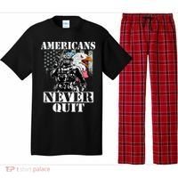 Americans Never Quit Veteran Pajama Set thumb 0