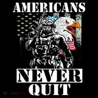 Americans Never Quit Veteran Mousepad thumb 1