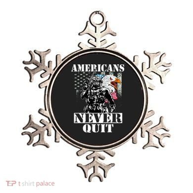 Americans Never Quit Veteran Ornament