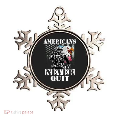Americans Never Quit Veteran Ornament