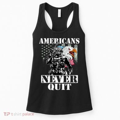 Americans Never Quit Veteran Women's Tank Top