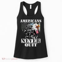 Americans Never Quit Veteran Women's Tank Top thumb 0