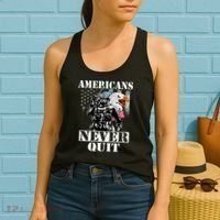 Americans Never Quit Veteran Women's Tank Top thumb 2