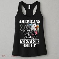 Americans Never Quit Veteran Women's Tank Top thumb 3