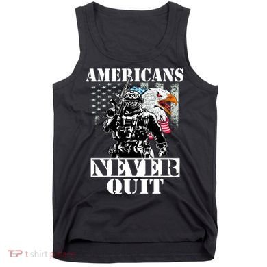 Americans Never Quit Veteran Tank Top