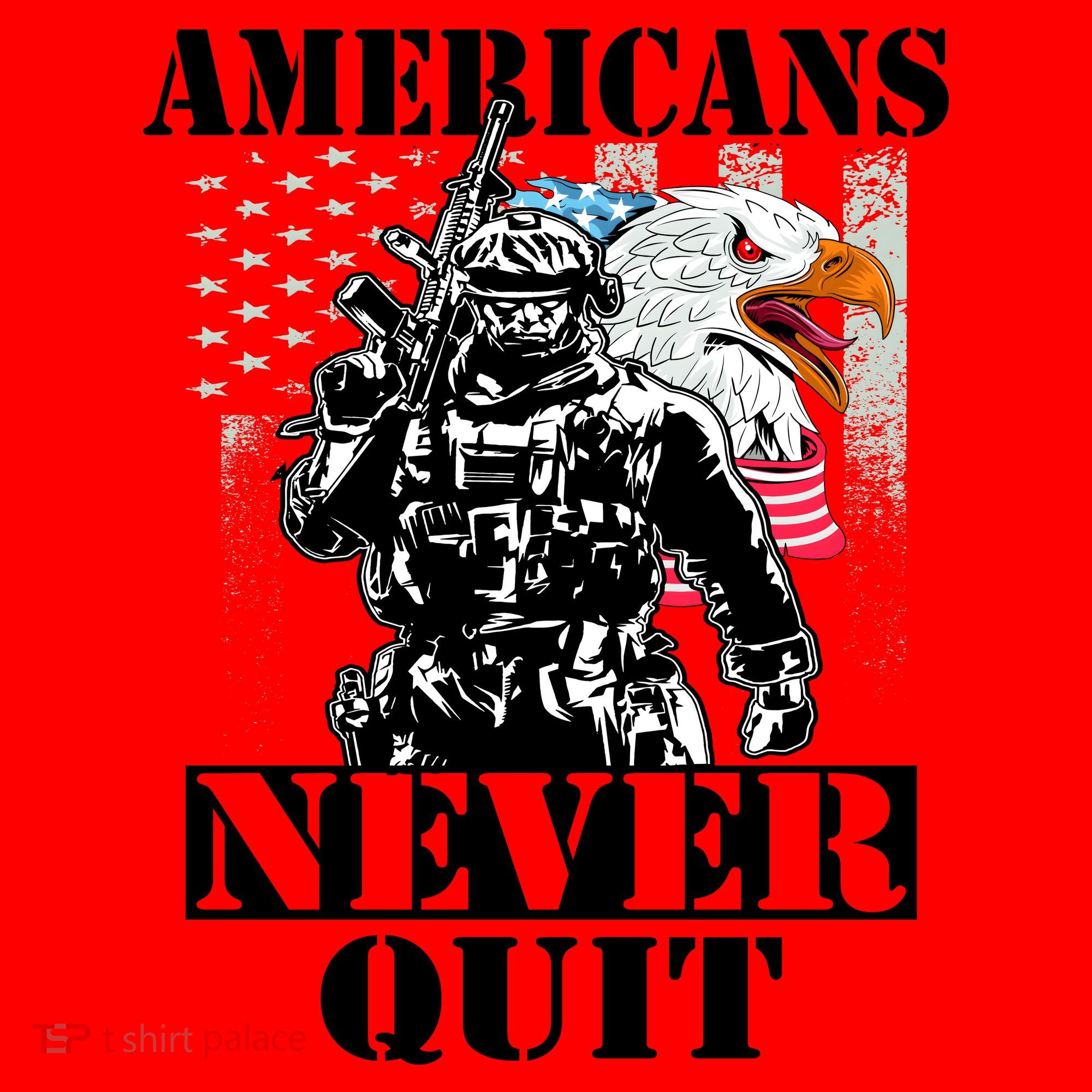 Americans Never Quit Veteran Santa Hat
