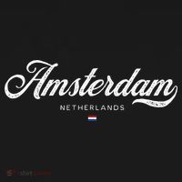 Amsterdam Netherlands Retro Vintage T-Shirt thumb 7