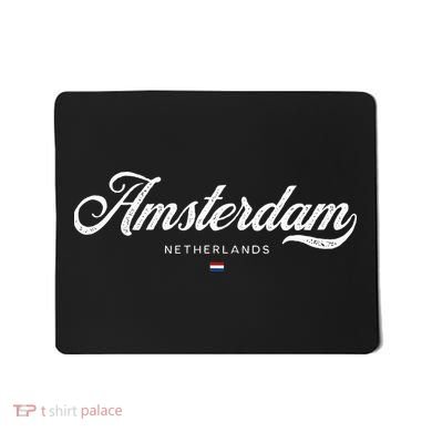 Amsterdam Netherlands Retro Vintage Mousepad