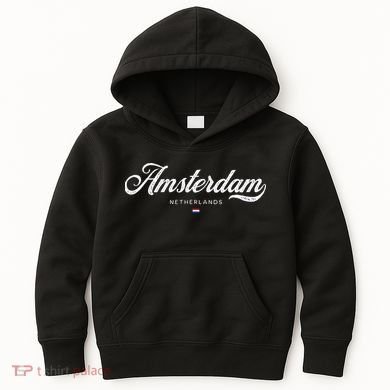Amsterdam Netherlands Retro Vintage Kids Hoodie